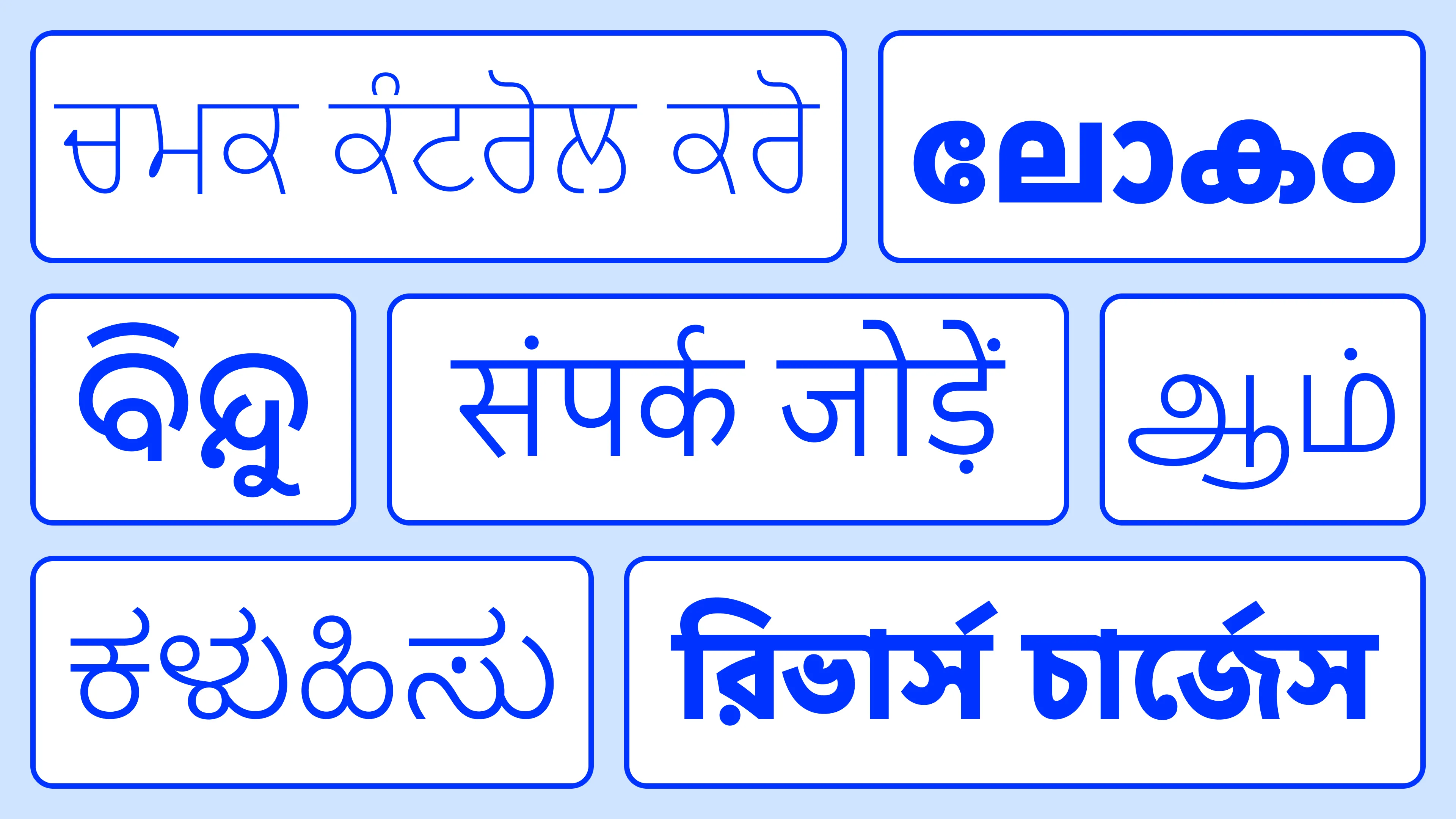 MiSans Indic 样张 2